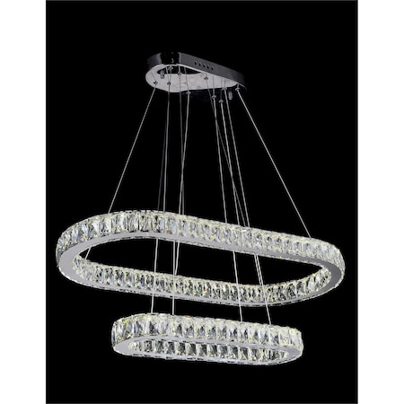 Cwi Lighting Milan LED Chandelier With Chrome Finish 5628P34ST-2O